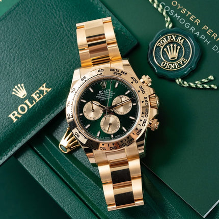 Rolex Daytona 40mm Yellow Gold 116508 Green Dial