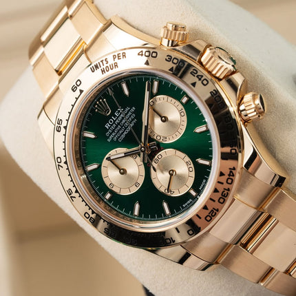 Rolex Daytona 40mm Yellow Gold 116508 Green Dial