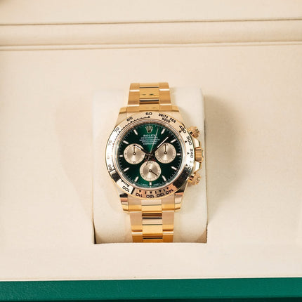 Rolex Daytona 40mm Yellow Gold 116508 Green Dial