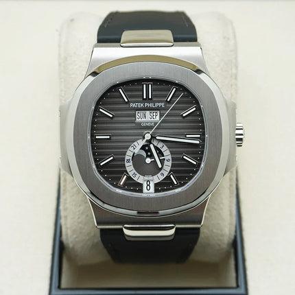 Patek Philippe Nautilus Annual Calendar Moon Phase 40mm 5726A Black Dial