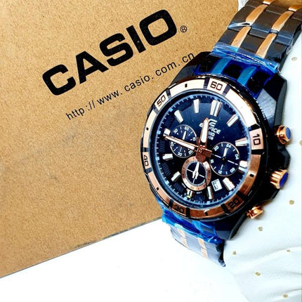 Two-tone Casio Edifice Chronograph Timepiece