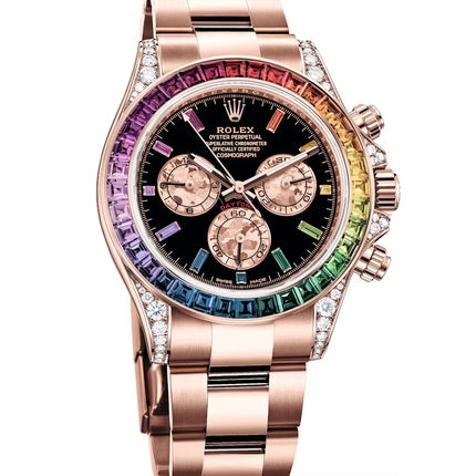 Rolex Rainbow Daytona In Everose Gold Ref. 116595 RBOW