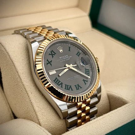 ROLEX DATEJUST 41, WIMBLEDON DIAL, 126333