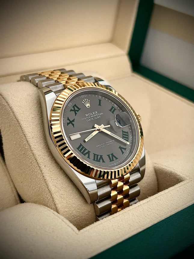 ROLEX DATEJUST 41, WIMBLEDON DIAL, 126333