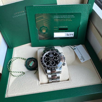 Rolex Daytona Stainless Steel Black Dial Automatic Men’s Watch 126500LN