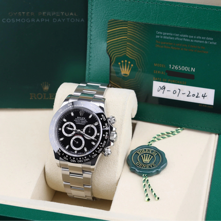 Rolex Daytona Stainless Steel Black Dial Automatic Men’s Watch 126500LN